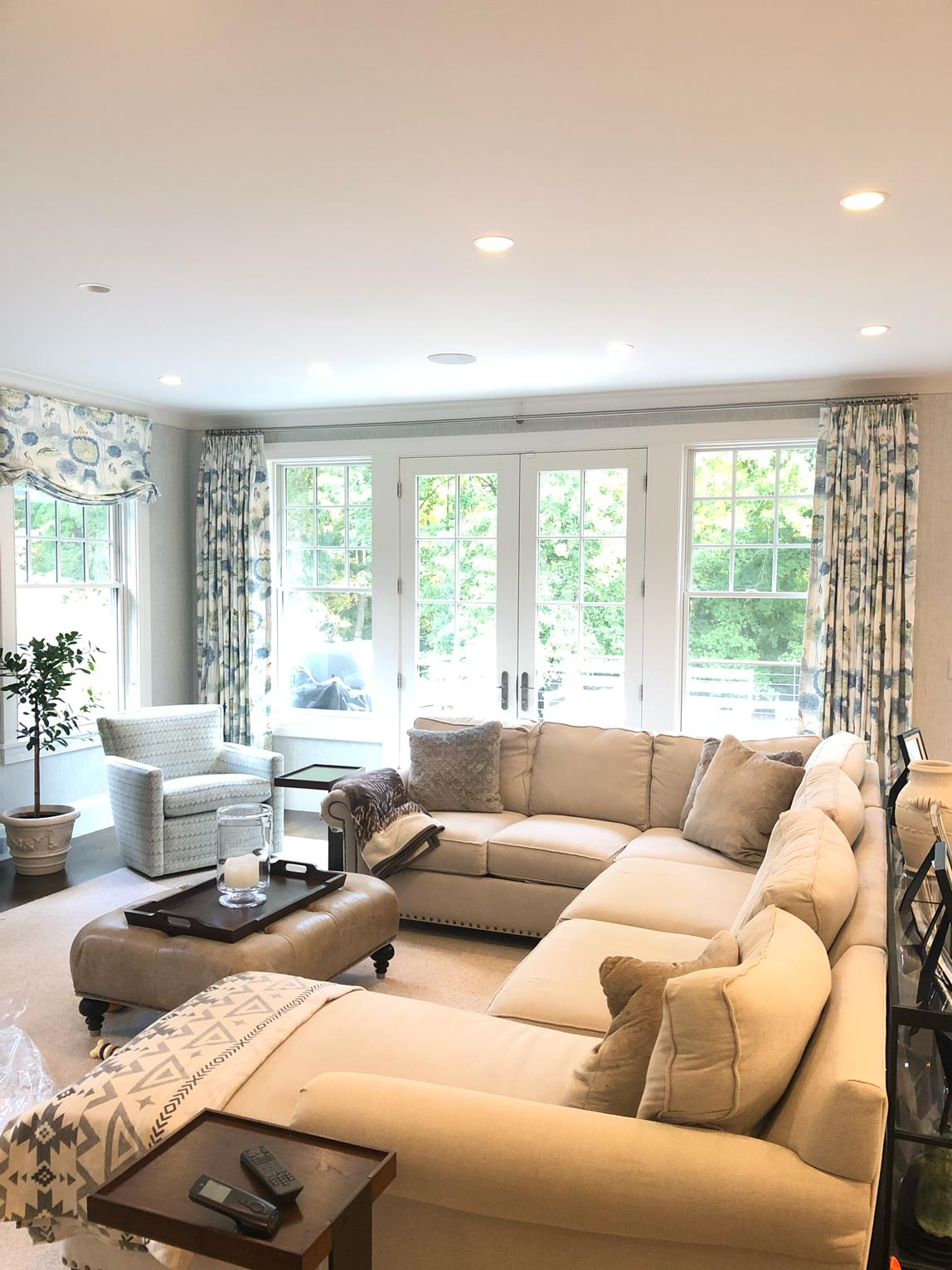 enhancing the big bright light from large windows